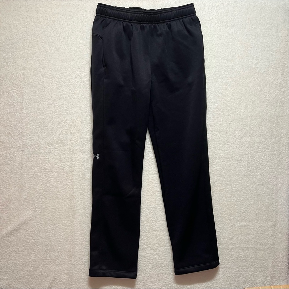 UNDER ARMOUR Women's Cologear Double Threat Track Pants Lined Black Size Small